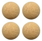 Merkloos / Sans marque Speelplezier-online.nl Set van 4 Tafelvoetbal Balletjes Kurk 36mm