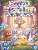 Magical Baby Animals Coloring Book