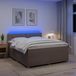 Maison Exclusive - Lit boxspring avec matelas Taupe 160 x 200 cm Tissu