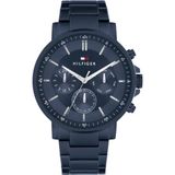 Tommy Hilfiger 1710705 Blauw Heren Polshorloge Metaal Rond 44 mm Analoog 5 ATM