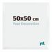 Your Decoration Cadre photo 50x50 cm MDF Blanc mat Catania