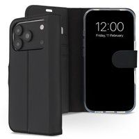 Accezz Wallet Softcase Bookcase voor de Apple iPhone 18 Pro Max / 17 Pro Max - Zwart