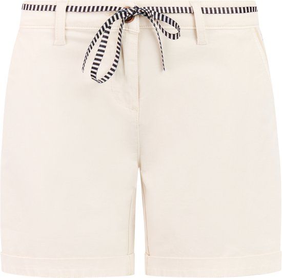 Protest PRTTulip - Korte broek Dames - Normale pasvorm - Knielengte - Knoopsluiting - Wit