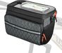 Sacoche de guidon de vélo 4 litres avec fenêtre tactile, hydrofuge et réfléchissant, avec bandoulière amovible
