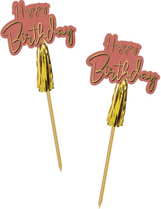 Folat Prikkers Golden Dusk 12 cm - 12 stuks
