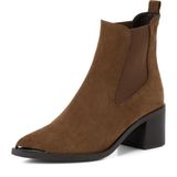 Tamaris - Dames - Chelsea Boots - Bruin - Suède - Maat 40