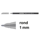Edding 1200 viltstift zilvergrijs (1 mm rond)