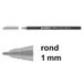 Edding 1200 viltstift zilvergrijs (1 mm rond)
