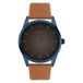 s.Oliver Montre pour homme - Rond - Argent - 42 mm - Montre en métal avec mouvement à quartz sur le bracelet en cuir synthétique avec boucle ardillon - Montre analogique - Étanche 3 ATM - Résistante