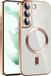 Techsuit Luxury Crystal Back Cover étui avec MagSafe pour Samsung Galaxy S22 Plus - Transparent/Or