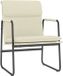 vidaXL Loungestoel Kunstleer Crèmekleurig 55x64x80 cm