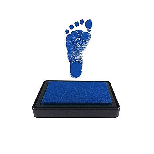 Joyfeelshop Baby handafdruk en voetafdruk inktpads, afdrukken kits, poot Print kit, baby inkt pad, niet-toxisch, veilig gemakkelijk af te wassen, fotolijst Souvenir (blauw)