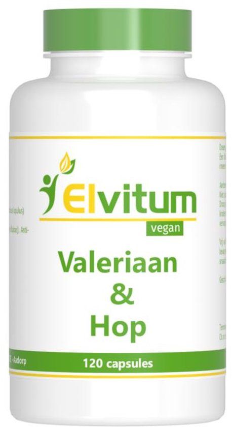 Elvitum Valeriaan & Hop Capsules 120CP