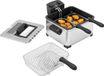 HOMCOM Friteuse Elektrisch 5 Liter met 3 Manden - Frituurpan - Diepvetpan - Friteuse met Timer - Zilver