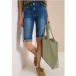 cecil High Waist denim shorts met slanke pijpen in Slim Fit