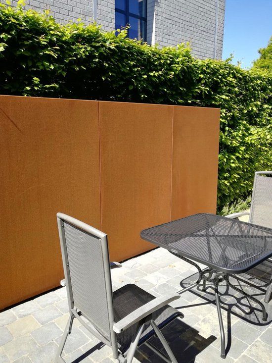 Merkloos Geroba Gerofence cortenstaal L100 x B5 x H200 cm