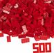 Simba Toys Blox, 500 rode bouwstenen, 3 jaar