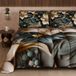 PETTI Artigiani Italiani Bedrukt winterdekbed 270 × 260 cm | Bloemen 05 8