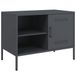 VidaXL TV-meubel & entertainment center, 2 stuks, 68x39x50,5 cm, staal, antraciet