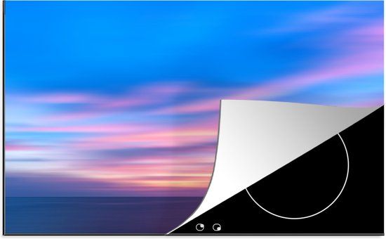 KitchenYeah® Inductie beschermer 77x51 cm - Lucht - Kleuren - Pastel - Inductiebeschermer