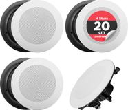 Pyle PDICBT286 Bluetooth Plafondluidsprekers - Set van 4 - 2-Weg - 250 Watt - Wit