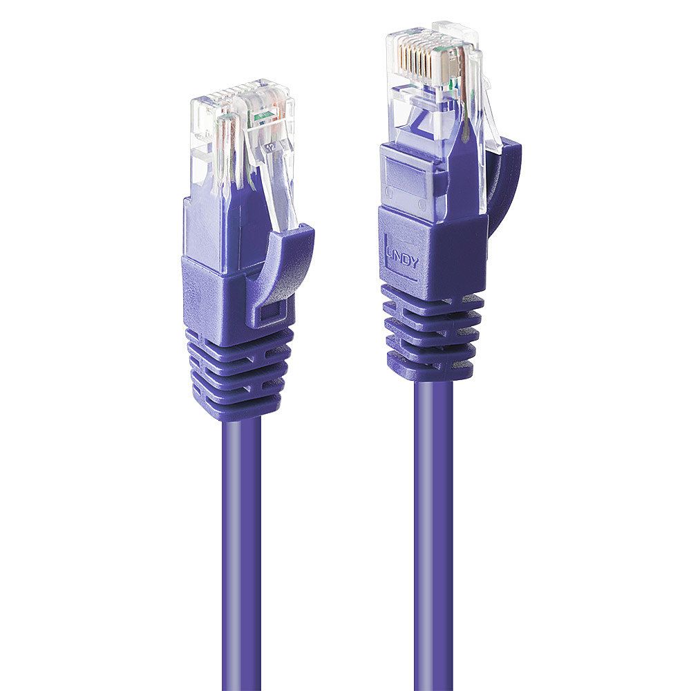 LINDY 48126 Netwerkkabel - 7,5 m - Paars