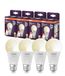 OSRAM SMART LED lamp A60 bolvorm E27, 9W ZigBee 3.0, dimbaar 2700K warm wit, app-bediening, Alexa, Google Assistant,4-Pack
