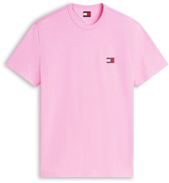 Tommy Jeans Heren T-shirt Katoen M Roze Korte Mouw Herfst/Winter 2026