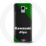 Maniacase Etui voor Samsung Galaxy A8 2018 kawasaki ninja logo