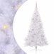 vidaXL Kunstkerstboom met 300 LED Wit 180 cm PVC en Staal