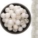 Decoris Kerstballen - 37 ST - 6 cm - en 2 ST kerstslingers - wit - kunststof