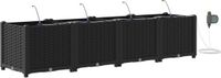 vidaXL Plantenbak Zwart 160 x 40 x 37,5 cm