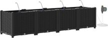 vidaXL Plantenbak Zwart 160 x 40 x 37,5 cm