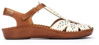 Pikolinos P Vallarta 655 0841C1 Nata Wit Cognac Combi Damessandalen