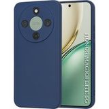 Techsuit Hoesje geschikt voor HONOR Magic8 Lite - Soft Flex Silicone Back Cover - Navy Blue