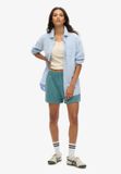 Superdry Vintage Wash Sweatshort Dames Korte Broeken Hydro Dark Turquoise UK12-EU40