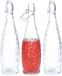 Alessandro Beugelfles/weckfles - 3x - glas - transparant - luchtdicht - 1 liter