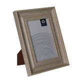 Giftdecor Fotolijstje voor een 10 x 15 cm foto - licht hout - Klassiek - frame 16 x 21 cm - staand/hangend