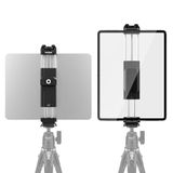 NEEWER PA100 Tablethouder voor iPad, statiefadapter, metalen tabletklem met cold shoe, Arca type basis, NATO-interface, 1/4" schroef voor iPad mini Air Pro Surface Pro (7,9" tot 12,9")
