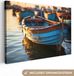 OneMillionCanvasses Canvas schilderij 150x100 cm - Boot - Water - Haven - Maritiem - Wanddecoratie