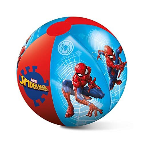 Mondo Toys - Spiderman Beach Ball - kleurrijke strandbal - opblaasbaar ideaal om te spelen in het water - geschikt voor kinderen/jongeren/volwassenen - 50 cm diameter - 16900
