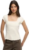 Superdry - Athletic Essentials T-shirt met vierkante hals - Dames - T-shirts