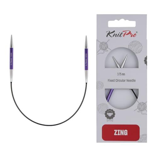 KnitPro Zing vaste breinaalden – rondbreinaalden 22,5 cm x 3,75 mm