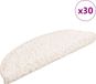 vidaXL Trapmatten 30 st 56x17x3 cm wit halfrond
