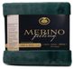 Couverture réversible, toucher laine mérinos, 600 g/m², 150x200 cm, vert foncé