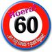 Paperdreams Verkeersbord Button - 60 jaar