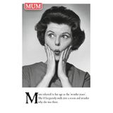 Op het plafond Wonder Years Mum Greetings Card
