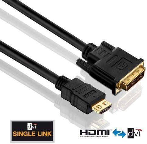 PureLink HDMI naar DVI Kabel - 1m - Goud - PI3000-010