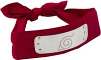 ABYSTYLE Naruto Shippuden Officiële Konoha Rode Hoofdband Replica Volwassen Maat 35"x1.9" Anime Cosplay Naruto Merch Naruto Hoofdband Naruto Cosplay Merch Gift