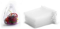 INF Organzazakjes 7x9 cm 50-pack Wit